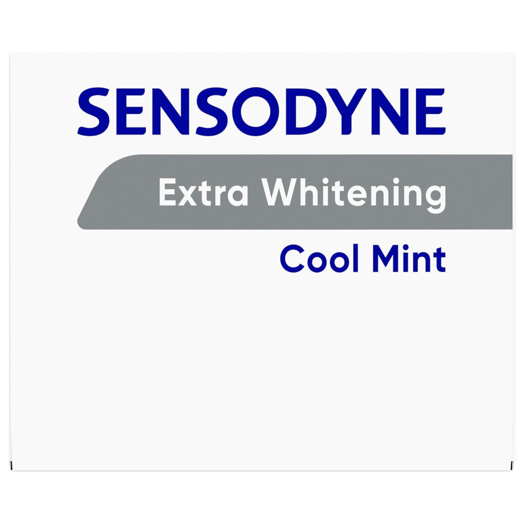 Sensodyne Extra Whitening Toothpaste for Sensitive Teeth - 4 Pack of Cool Mint Flavor, 4 Oz Tubes - Ultimate Cavity Protection & Sensitivity Relief