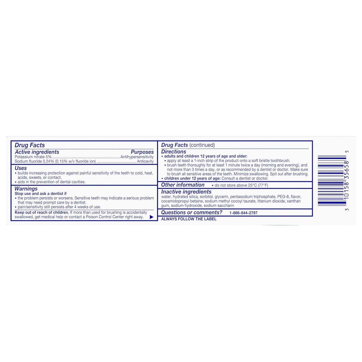 Sensodyne Extra Whitening Toothpaste for Sensitive Teeth - 4 Pack of Cool Mint Flavor, 4 Oz Tubes - Ultimate Cavity Protection & Sensitivity Relief