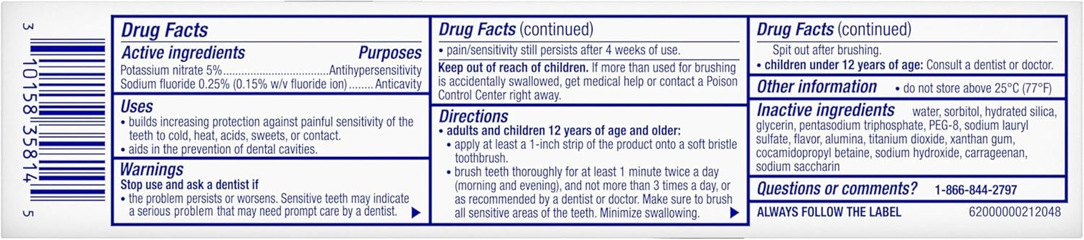 Sensodyne Clinical White Toothpaste for Sensitive Teeth - Clinically Proven Whitening and Stain Protection, 3.4 Oz (Pack of 3)