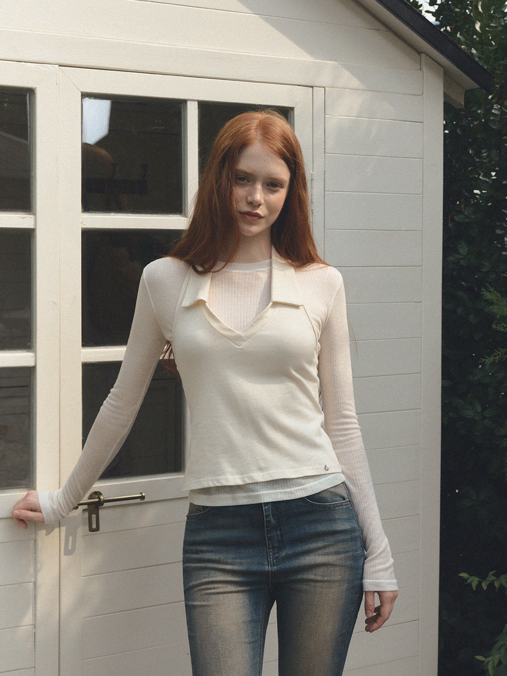 [TWEE] LucyLiu See-Through Round T-5